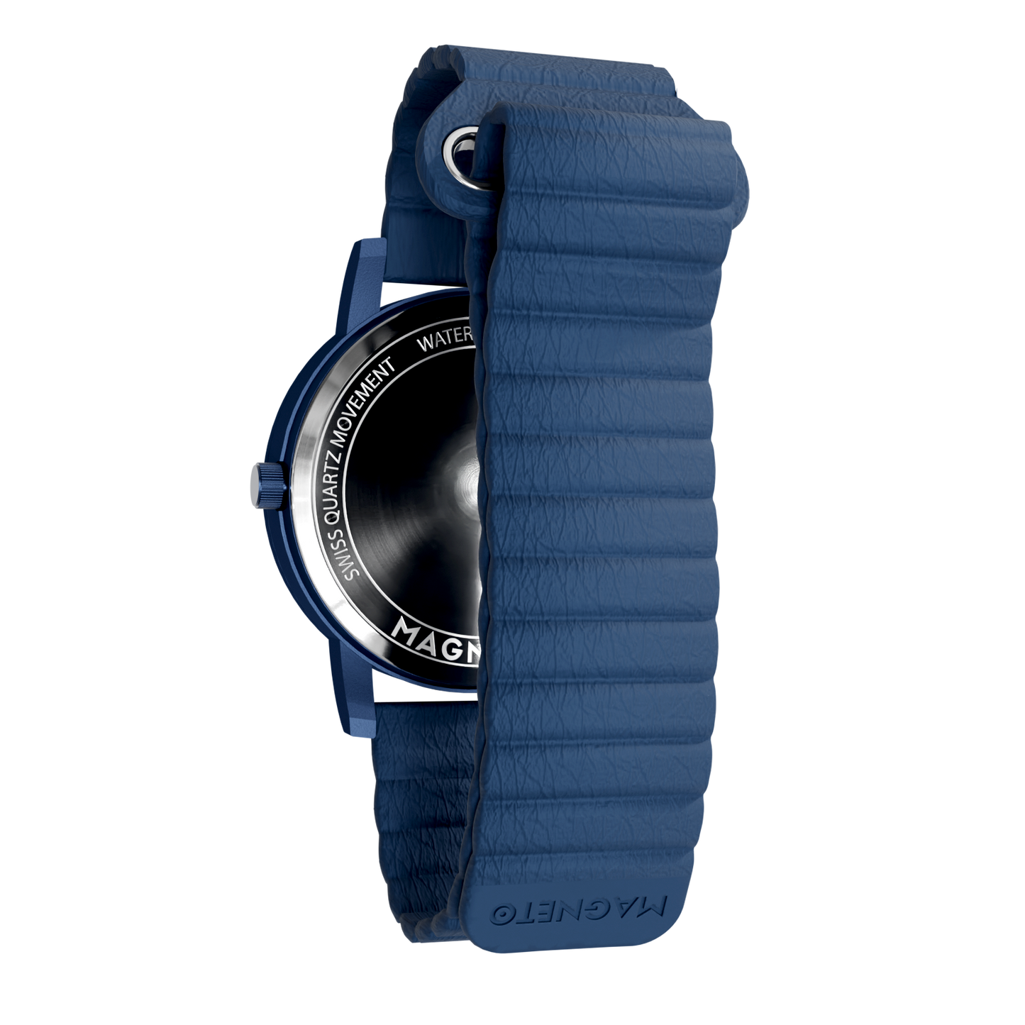 Magneto-Watch-Jupiter-Blue-Kunstleder-Magnetisch-Blau-Back