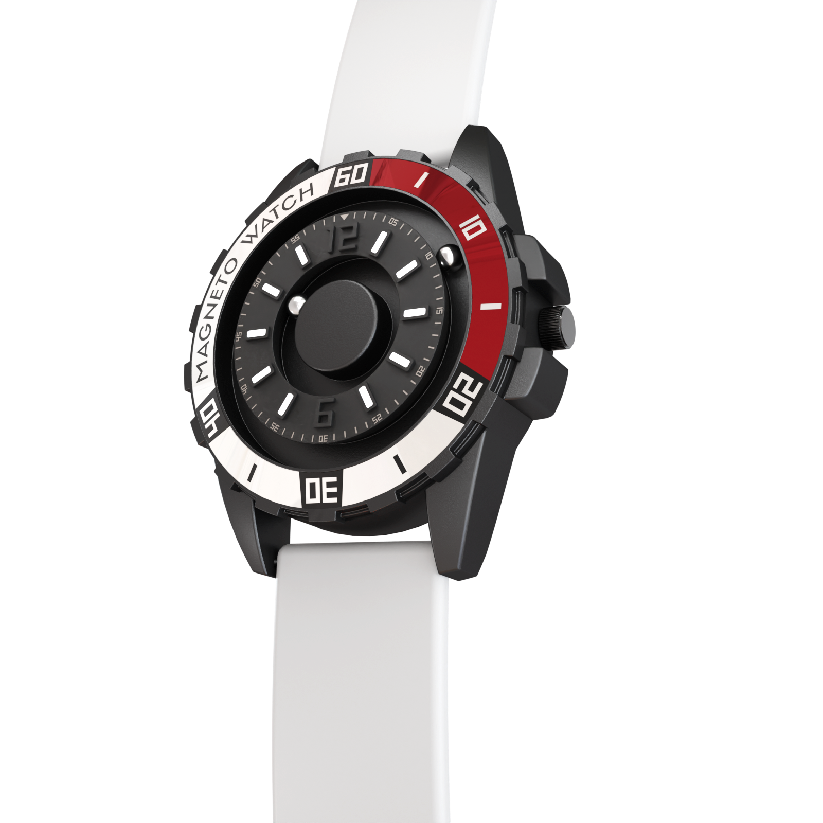 Magneto-Watch-Uranus-Black-Silikon-Weiss-Side