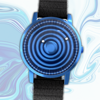 Wave Blue cuero sintético magnético negra (con vidrio)