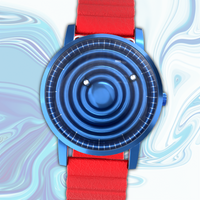 Wave Blue cuero sintético magnético roja (con vidrio)